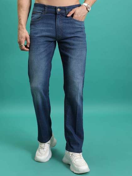 HIGHLANDER Men
                        Straight Fit Clean Look Light Fade Stretchable
                        Jeans
