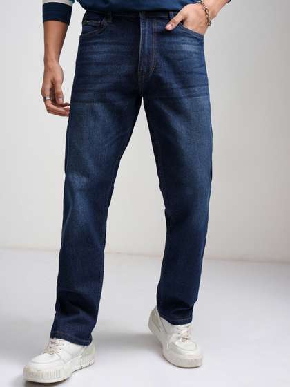 HIGHLANDER Men Straight Fit Cotton Jeans
