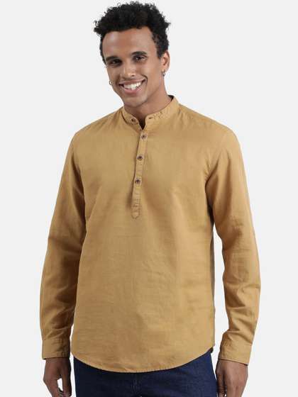 IVOC Cotton Linen Short Kurta