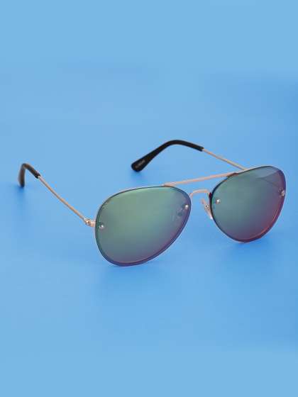 Carlton London Boys
                    Mirrored Lens & Gold-Toned UV Protected Aviator
                    Sunglasses CLSB240