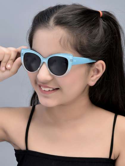 Carlton London Girls
                      Grey Lens & Blue Cateye Sunglasses with UV
                      Protected Lens CLSG235