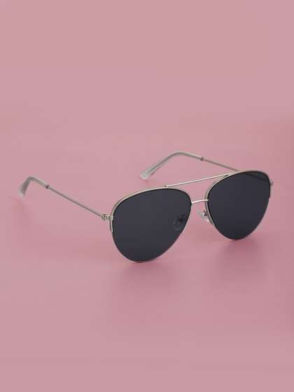 Carlton London Boys Grey
                    Lens & Silver-Toned UV Protected Lens Aviator
                    Sunglasses CLSB241
