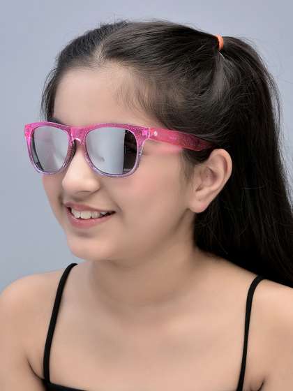 Carlton London Girls
                    Mirrored Lens & Pink UV Protected Lens Wayfarer
                    Sunglasses CLSG237