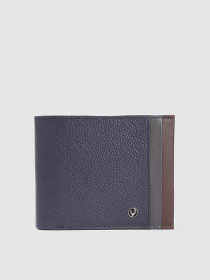 Allen Solly Men Striped
                    Leather Two Fold Wallet