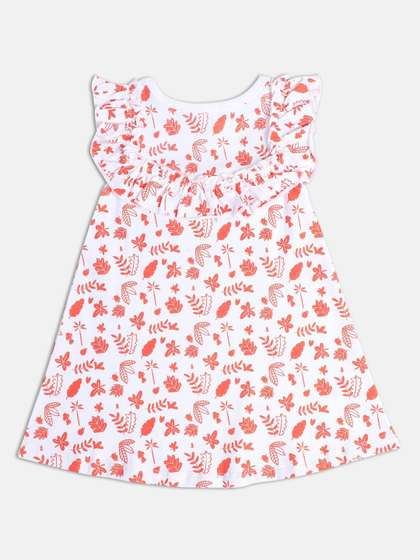 MINI KLUB Conversational
                    Printed Sleeveless Pure Cotton A-Line Dress