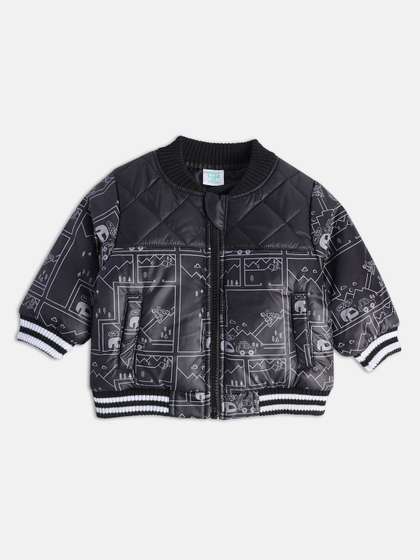 MINI KLUB Boys
                      Geometric Printed Lightweight Crop Pure Cotton
                      Puffer Jacket