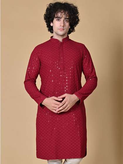MAAHI FABS Embroidered Cotton Kurta