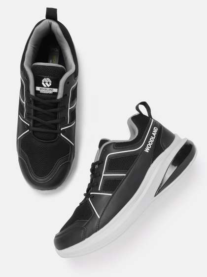 Price History of Woodland Men Woven Design Running Shoes from