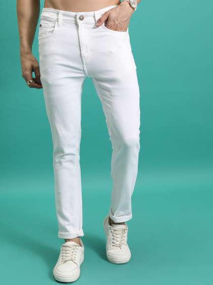 HIGHLANDER Men Skinny Fit Mid-Rise Clean Look Stretchable Jeans