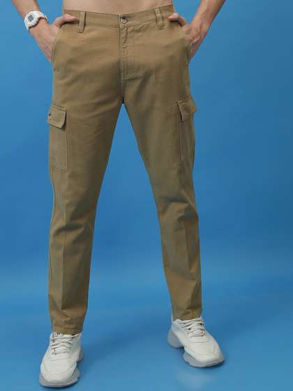 HIGHLANDER Men
                          Plain Cargo Regular Fit Trousers