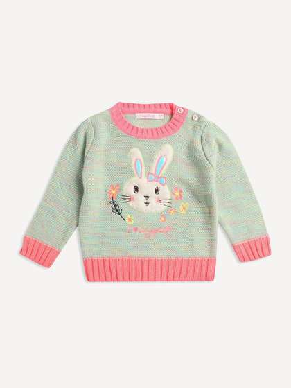 Wingsfield Girls
                    Applique Detail Acrylic Pullover
