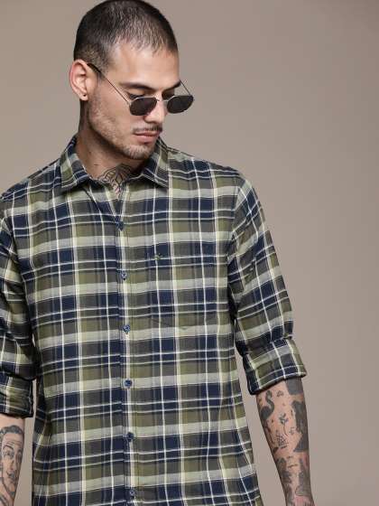 Price History of WROGN Slim Fit Checked Shirt from Myntra 111 10961856