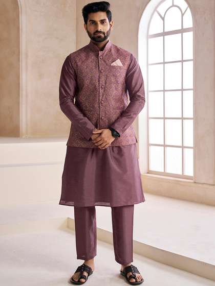 Inddus Embroidered Nehru Jacket