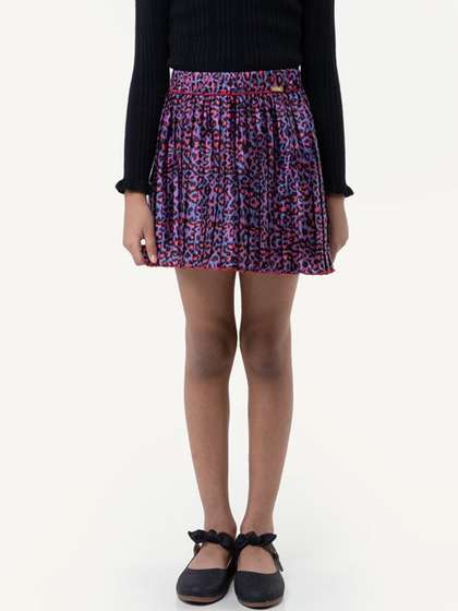 One Friday Printed Flared Mini Skirts