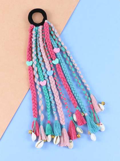 Asthetika Kids Girls
                    Beaded Ponytail Holders