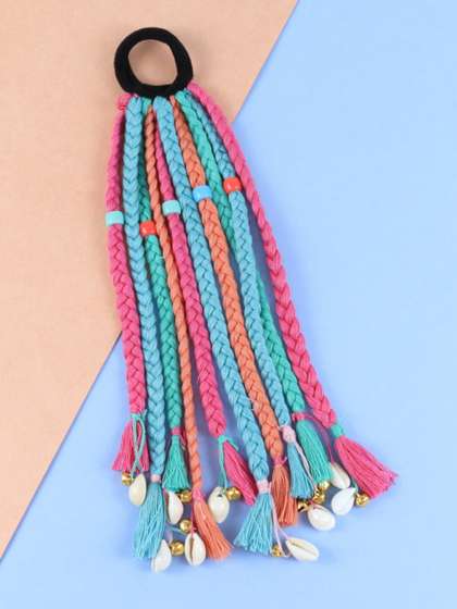 Asthetika Kids Girls
                    Beaded Ponytail Holders