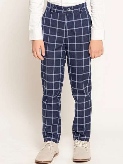 One Friday Boys Classic
                    Checked Trousers