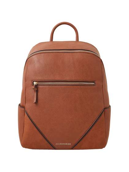 Accessorize Synthetic
                      Leather Backpack Up to 13 inch