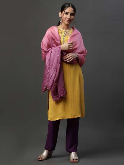 AURELIA Embroidered Sequinned Dupatta