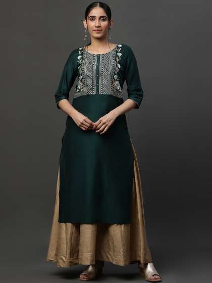 AURELIA Festive Solid Kurta