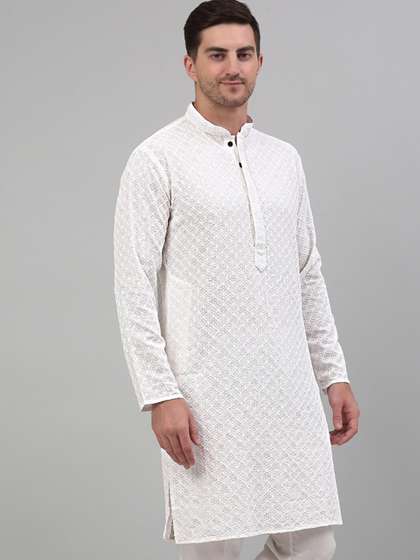 Jompers Chikankari Embroidered Kurta