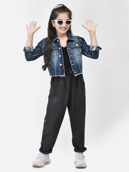 Crimsoune Club Girls Washed Denim Jacket