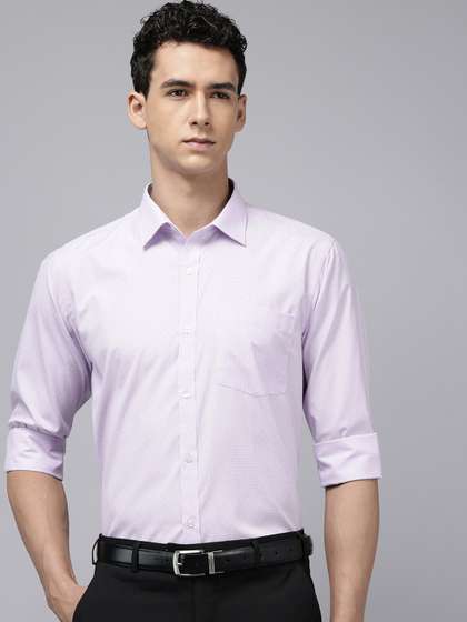 Park Avenue Self
                        Design Textured Slim Fit Formal Shirt