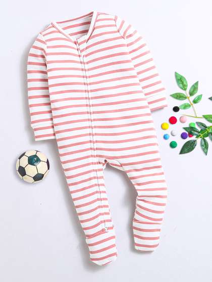 Nino Bambino Kids
                    Striped Cotton Rompers