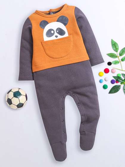 Nino Bambino Infants
                      Kids Colourblocked Cotton Sleepsuit