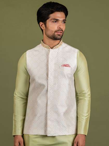 KISAH Printed Nehru Jacket