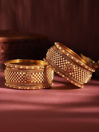 Rubans 6Pcs Gold-Plated Bangles