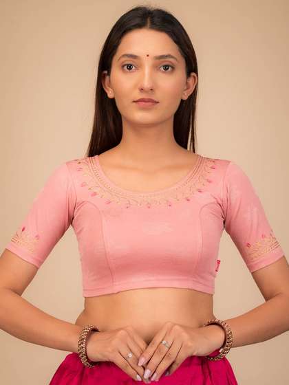 Bindigasm's Advi Jacquard Saree Blouse