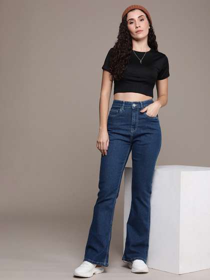 The Roadster Life
                        Co. Women Bootcut High-Rise Light Fade
                        Stretchable Jeans