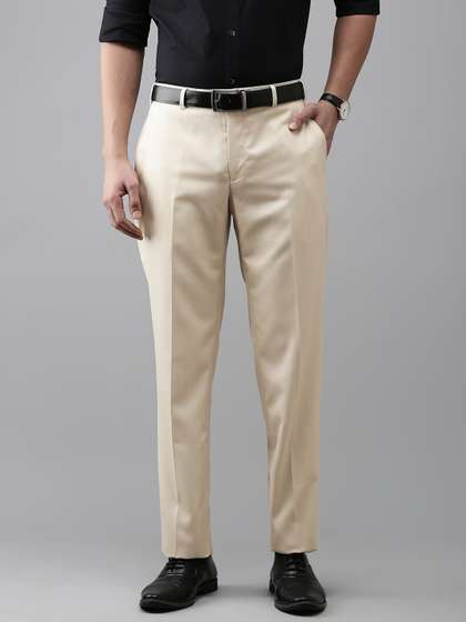 Park Avenue Men
                        Textured Smart Slim Fit Formal Trousers