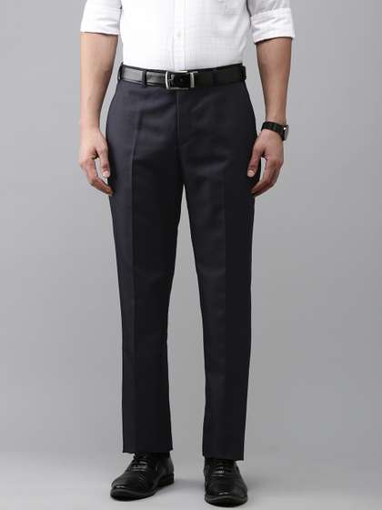 Park Avenue Men
                      Textured Smart Slim Fit Formal Trousers