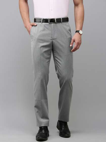 Park Avenue Men
                          Textured Smart Slim Fit Formal Trousers