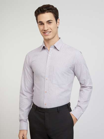 Raymond Slim Fit
                        Striped Pure Cotton Formal Shirt