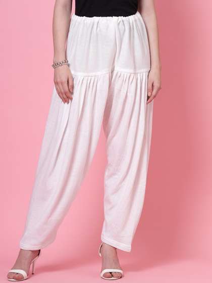 Clora Creation Women
                        Woollen Semi-Patiala Salwar