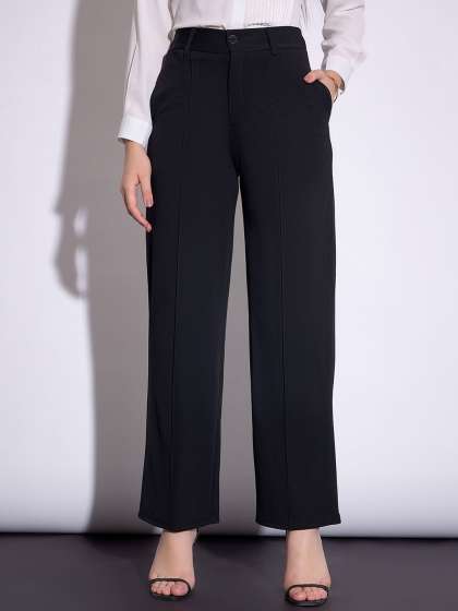 SASSAFRAS worklyf Women Formal Parallel Trousers