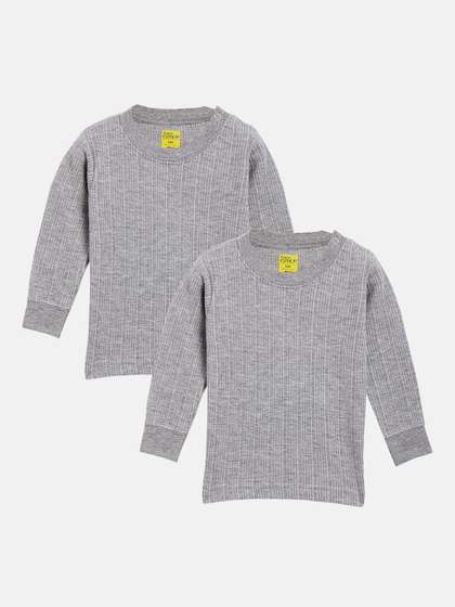NEVA Kids Pack Of 2
                      Ribbed Cotton Thermal Top