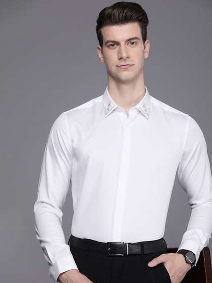 Louis Philippe Pure Cotton Slim Fit Formal Shirt