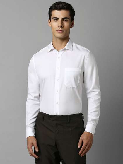 Louis Philippe Men Slim Fit Pure Cotton Formal Shirt