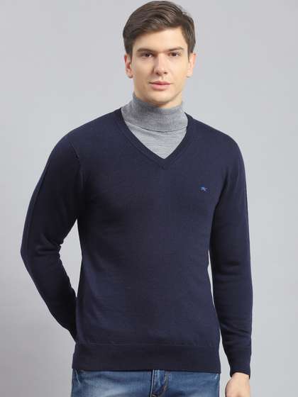 Monte Carlo V-Neck Woollen Pullover Sweater