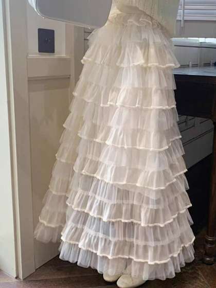 StyleCast Tiered Frilled Maxi Skirts