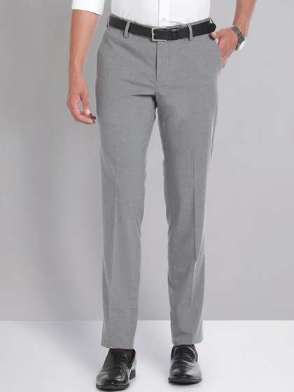 AD By Arvind Mid
                        Rise Heathered Trousers