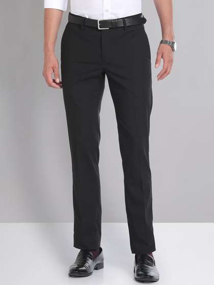 AD By Arvind Mid
                        Rise Flat Front Trousers