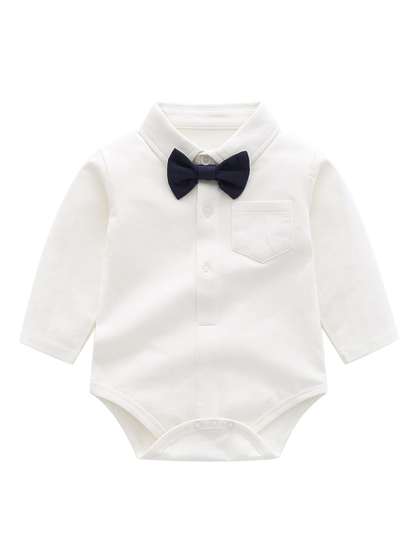 StyleCast Infants White
                    Cotton Shirt Style Bodysuits