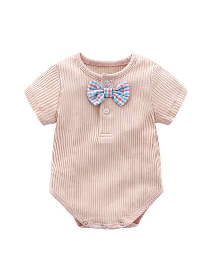 StyleCast Infants Boys
                    Pink Striped Bodysuit