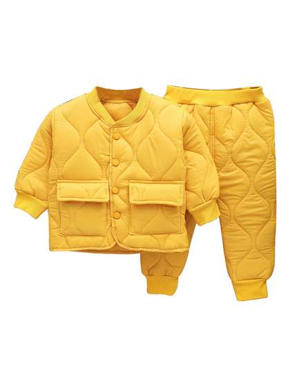 StyleCast Boys Yellow
                    Stand Collar Cotton Puffer Jacket