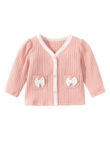 StyleCast Infants Girls
                    Pink Striped Insulator Cotton Tailored Jacket